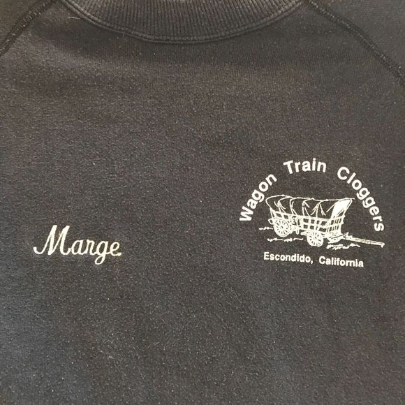 Wagon Train Cloggers Womens XL Sweatshirt Escondido,‎ CA Embroidered "Marge" - Picture 2 of 7